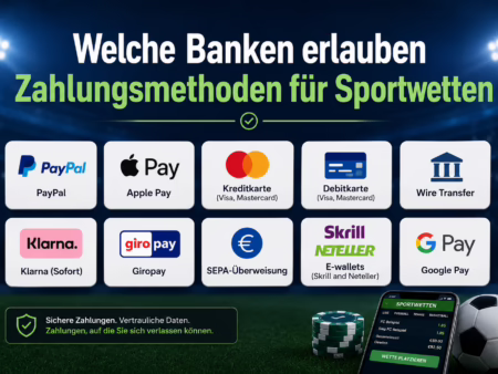 Welche Banken erlauben Zahlungsmethoden für Sportwetten