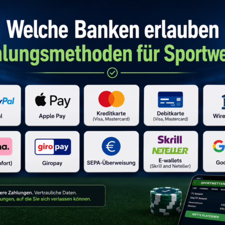 Welche Banken erlauben Zahlungsmethoden für Sportwetten?