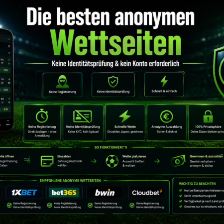 Die 5 besten anonymen Wettseiten – keine Identitätsprüfung & kein Konto erforderlich